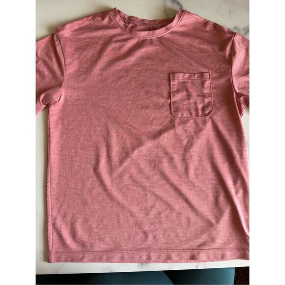 All in Motion 8 boys salmon coral sporty moisture wicking t-shirt athletic - Picture 1 of 4